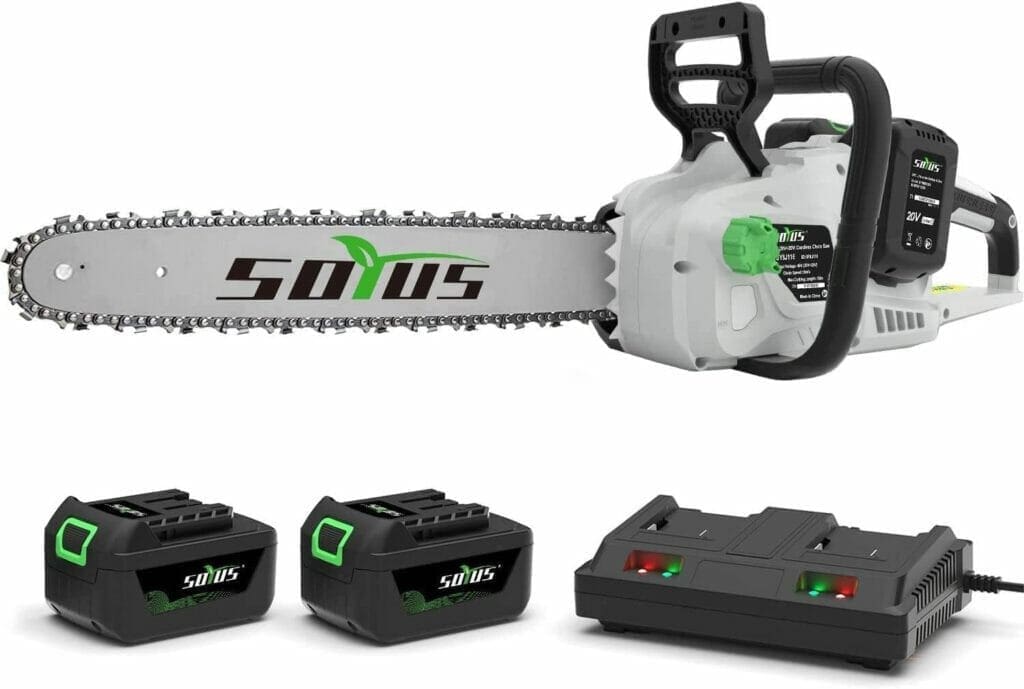 7: SOYUS Brushless Cordless Chainsaw - Best Auto Adjustable Chainsaw